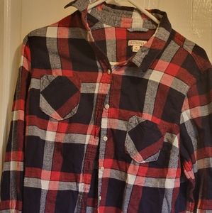 Girls long sleeve flannel